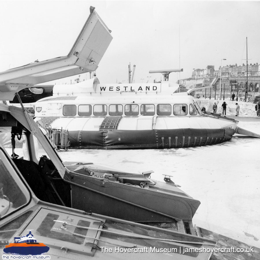 SRN6 with Westland -  (credit: The Hovercraft Museum Trust).